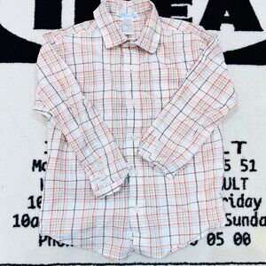 Janie and Jack Plaid Long Sleeve Dress Shirt - Size 6